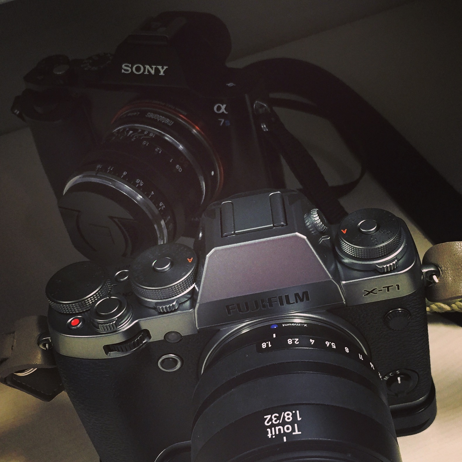 Fujit XT1 Graphite silver edition and Sony a7s with Carl Zeiss lenses